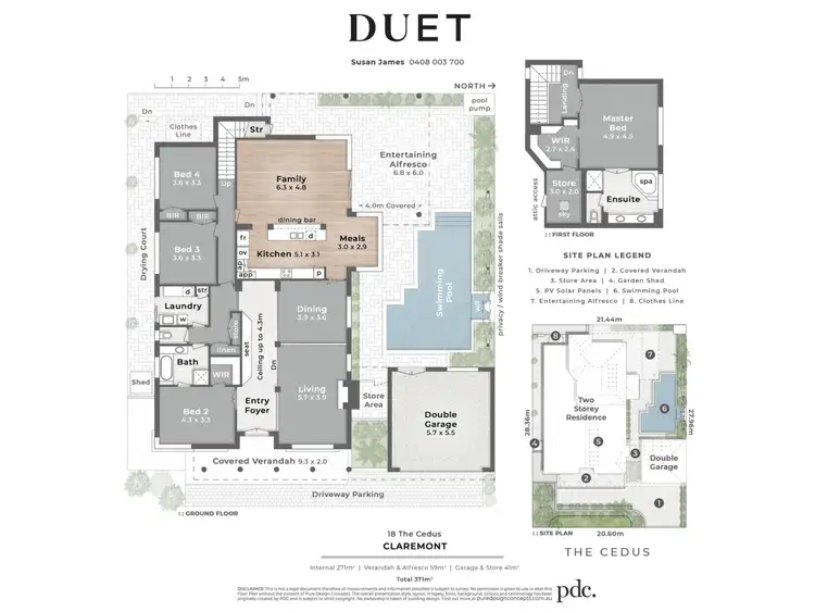 Floorplan of Homely house listing, 18 The Cedus, Claremont WA 6010