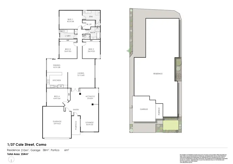 Floorplan of Homely house listing, 1/37 Cale Street, Como WA 6152