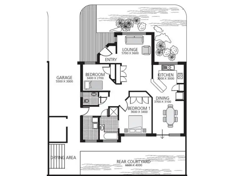 Floorplan of Homely retirement listing, 4/41 Beddi Road, Duncraig WA 6023