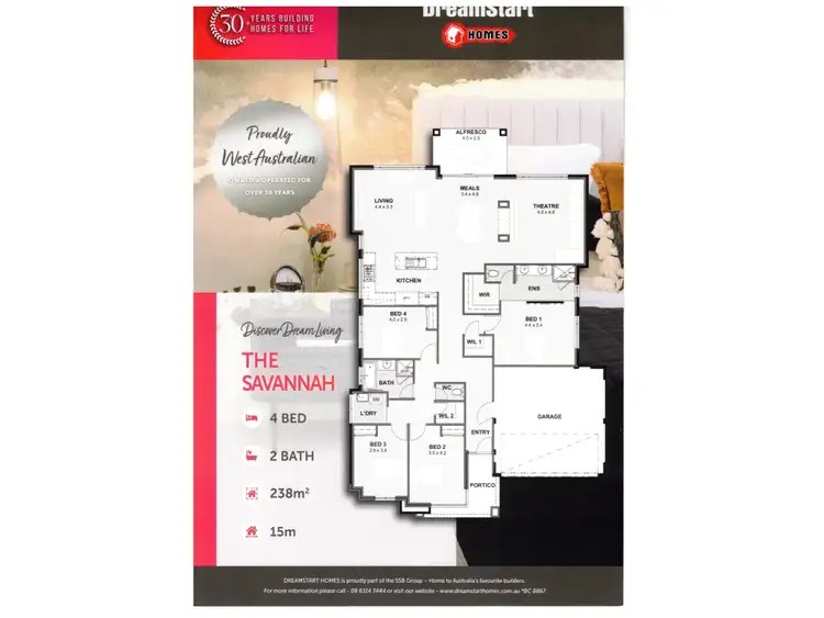Floorplan of Homely house listing, 34 Entwistle Way, Aveley WA 6069