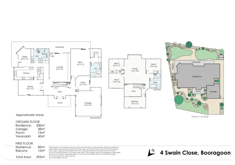 Floorplan of Homely house listing, 4 Swain Close, Booragoon WA 6154