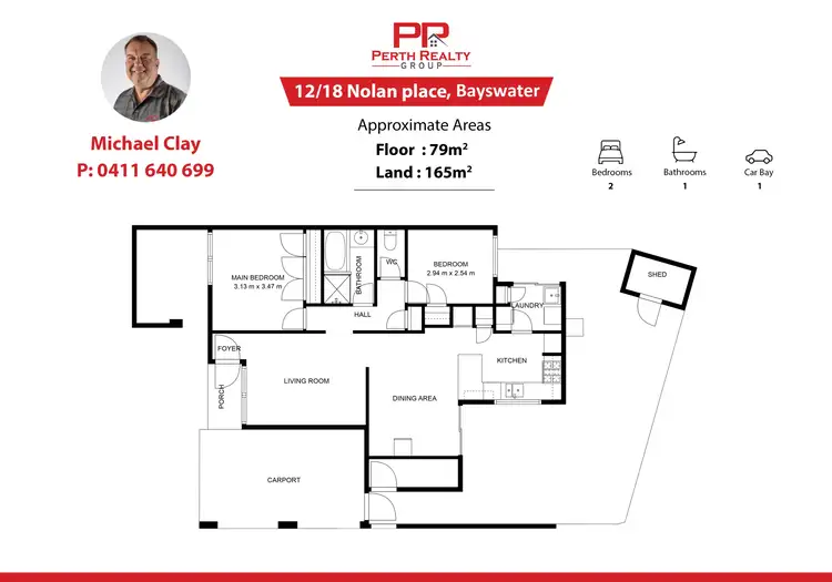 Floorplan of Homely house listing, 12/18 Nolan Place, Bayswater WA 6053