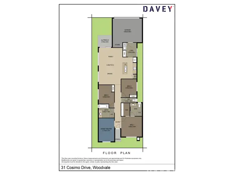 Floorplan of Homely house listing, 31 Cosimo Drive, Woodvale WA 6026