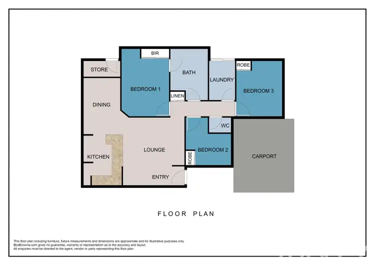 Floorplan of Homely unit listing, 1/6 Quin Place, Innaloo WA 6018
