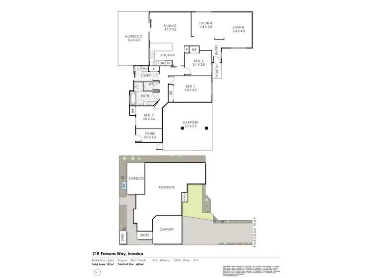 Floorplan of Homely house listing, 21B Parsons Way, Innaloo WA 6018