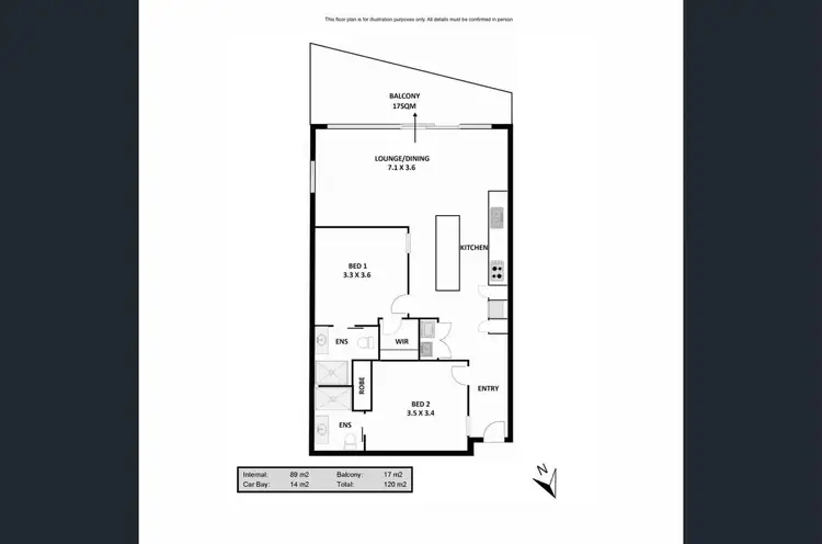 Floorplan of Homely apartment listing, 122/22 St Georges Terrace, Perth WA 6000
