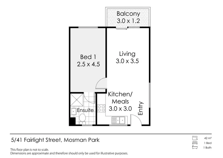 Floorplan of Homely apartment listing, 5/41 Fairlight Street, Mosman Park WA 6012