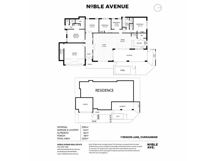 Floorplan of Homely house listing, 7 Renoir Lane, Currambine WA 6028
