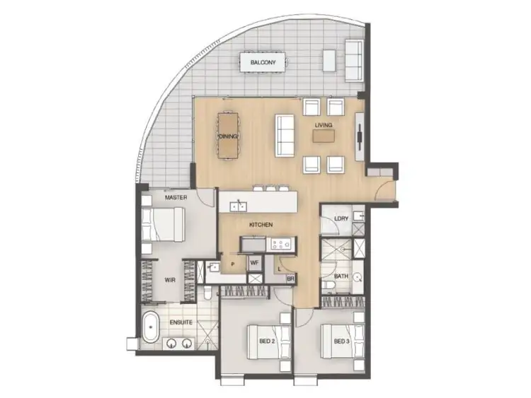 Floorplan of Homely apartment listing, 315/5 Shenton Road, Claremont WA 6010