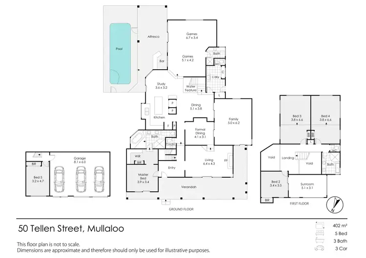 Floorplan of Homely house listing, 50 Tellen Street, Mullaloo WA 6027