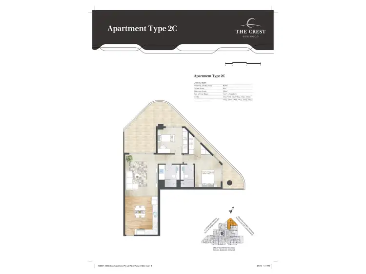 Floorplan of Homely apartment listing, 1002/118 Goodwood Parade, Burswood WA 6100