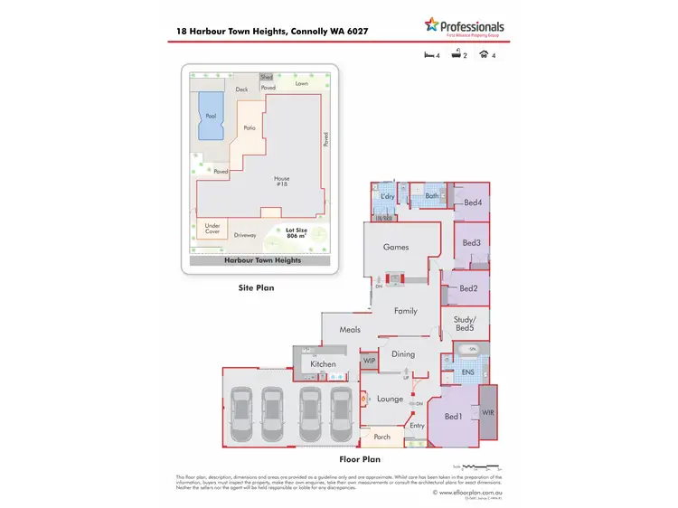 Floorplan of Homely house listing, 18 Harbour Town Heights, Connolly WA 6027