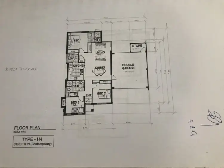 Floorplan of Homely house listing, 6 Marino Road, Clarkson WA 6030