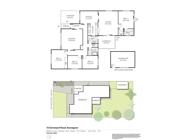 Floorplan of Homely house listing, 10 Davenport Road, Booragoon WA 6154