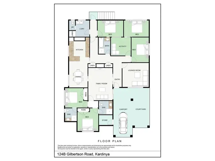 Floorplan of Homely house listing, 124B Gilbertson Road, Kardinya WA 6163