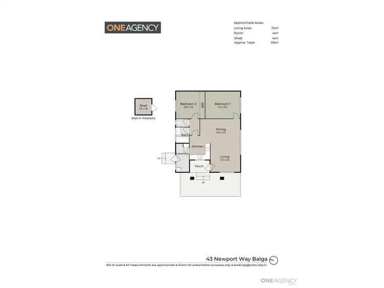 Floorplan of Homely house listing, 43 Newport Way, Balga WA 6061