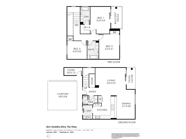Floorplan of Homely apartment listing, 32/6 Verdelho Drive, The Vines WA 6069