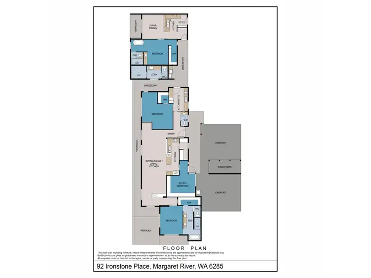 Floorplan of Homely house listing, 92 Ironstone Place, Margaret River WA 6285