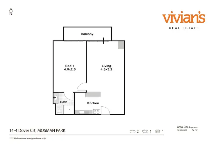 Floorplan of Homely apartment listing, 14/4 Dover Court, Mosman Park WA 6012