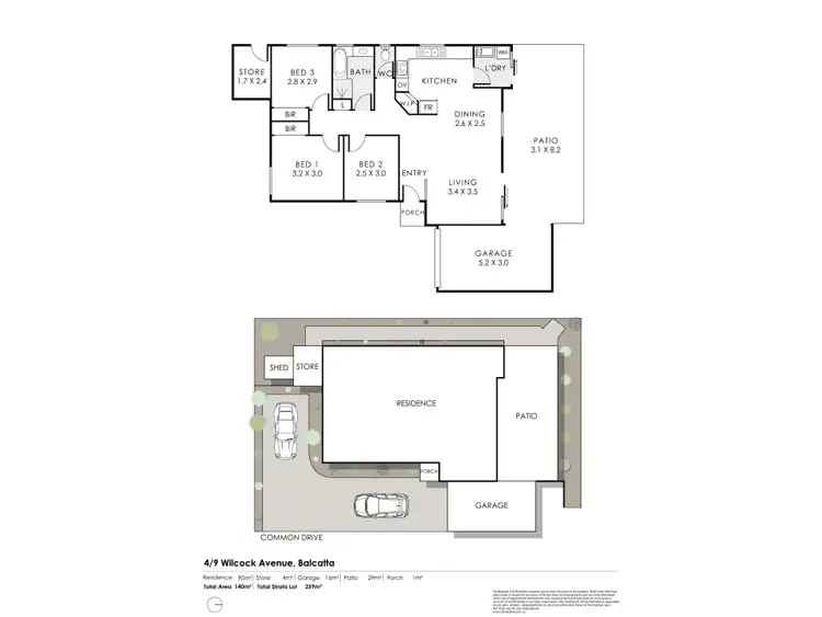 Floorplan of Homely villa listing, 4/9 Wilcock Avenue, Balcatta WA 6021