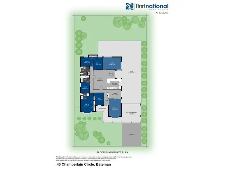 Floorplan of Homely house listing, 43 Chamberlain Circle, Bateman WA 6150
