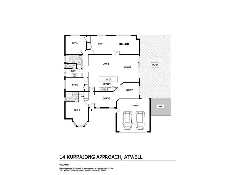 Floorplan of Homely house listing, 14 Kurrajong Approach, Atwell WA 6164