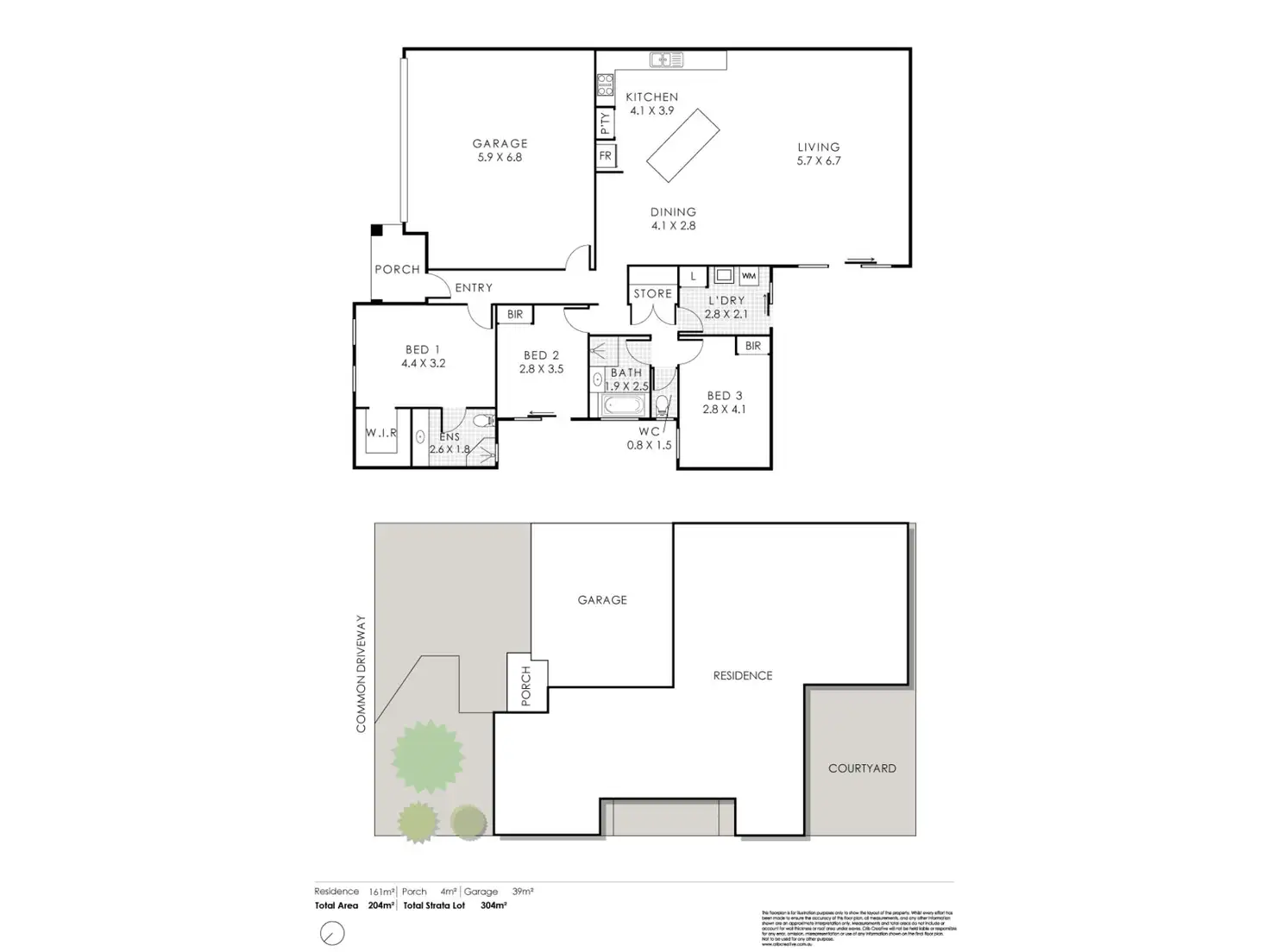 Floorplan of Homely house listing, 57B Mallard Way, Cannington WA 6107