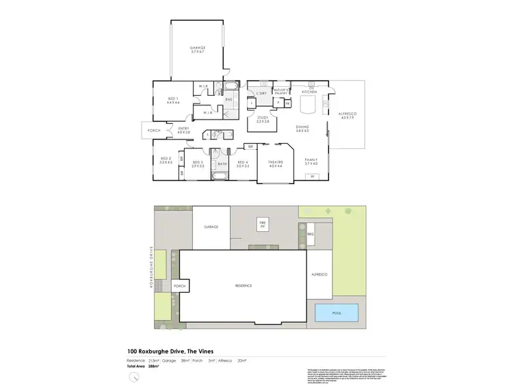 Floorplan of Homely house listing, 100 Roxburghe Drive, The Vines WA 6069