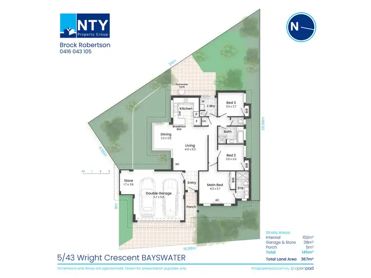 Floorplan of Homely villa listing, 5/43A Wright Crescent, Bayswater WA 6053