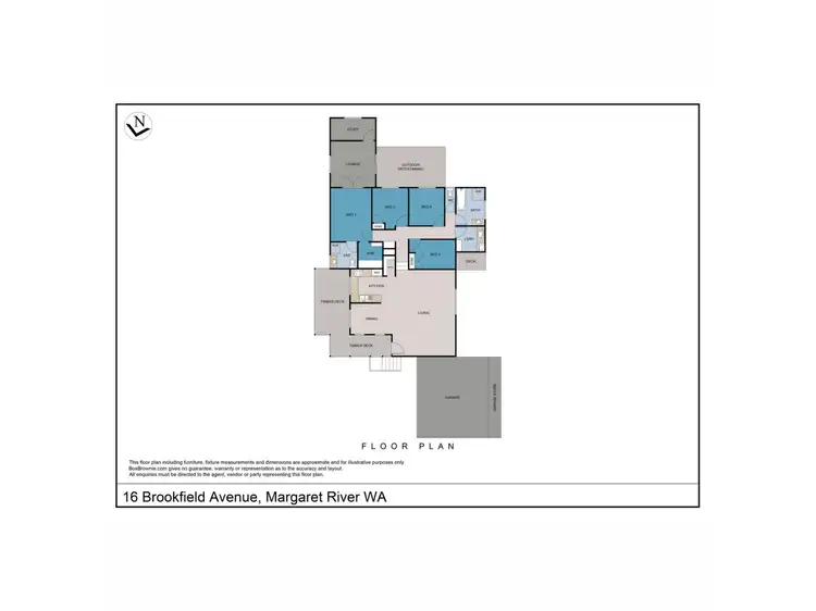 Floorplan of Homely house listing, 16 Brookfield Avenue, Margaret River WA 6285
