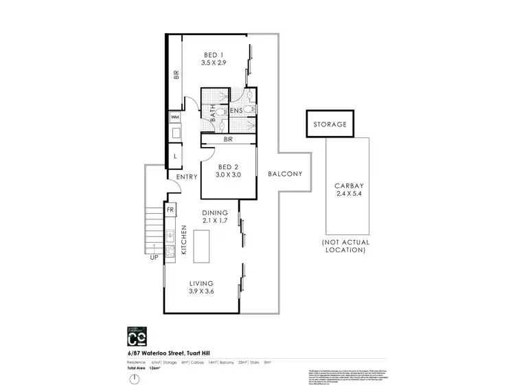 Floorplan of Homely apartment listing, 6/87 Waterloo Street, Tuart Hill WA 6060