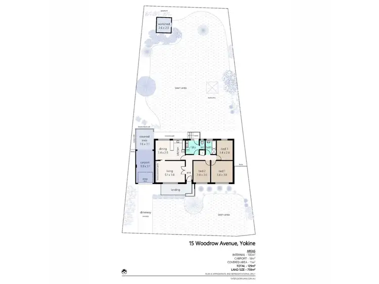 Floorplan of Homely house listing, 15 Woodrow Avenue, Yokine WA 6060