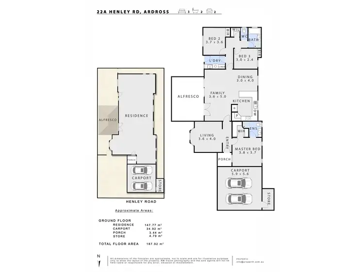 Floorplan of Homely house listing, 22A Henley Road, Ardross WA 6153