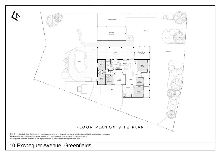 Floorplan of Homely house listing, 10 Exchequer  Avenue, Greenfields WA 6210
