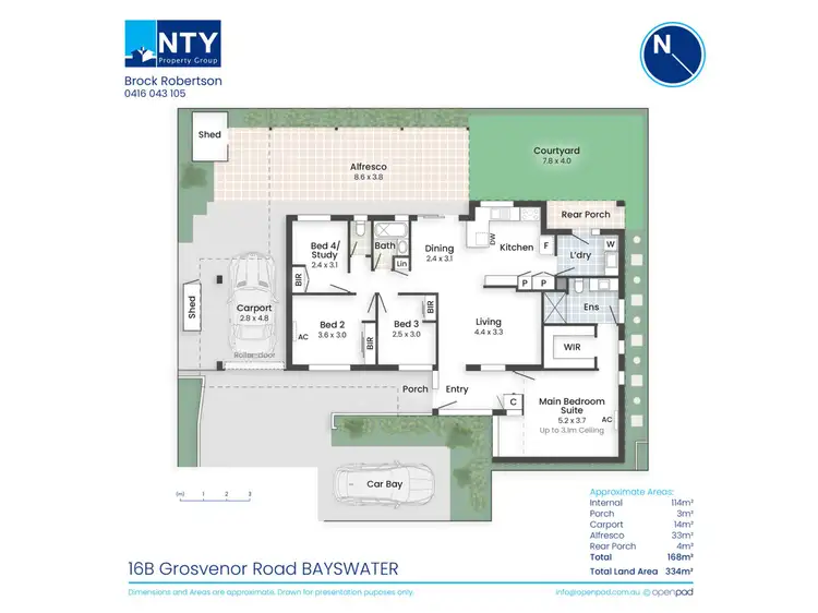 Floorplan of Homely house listing, 16B Grosvenor Road, Bayswater WA 6053