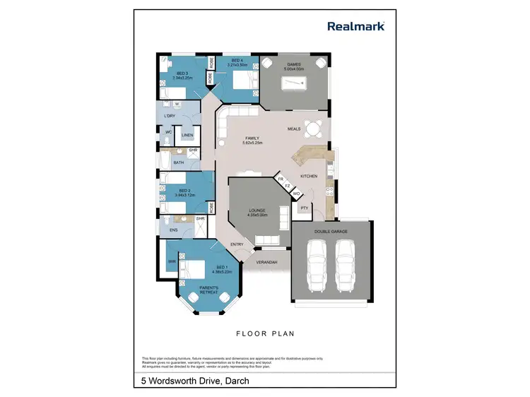 Floorplan of Homely house listing, 5 Wordsworth Drive, Darch WA 6065