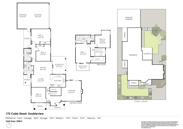 Floorplan of Homely house listing, 172 Cobb Street, Doubleview WA 6018