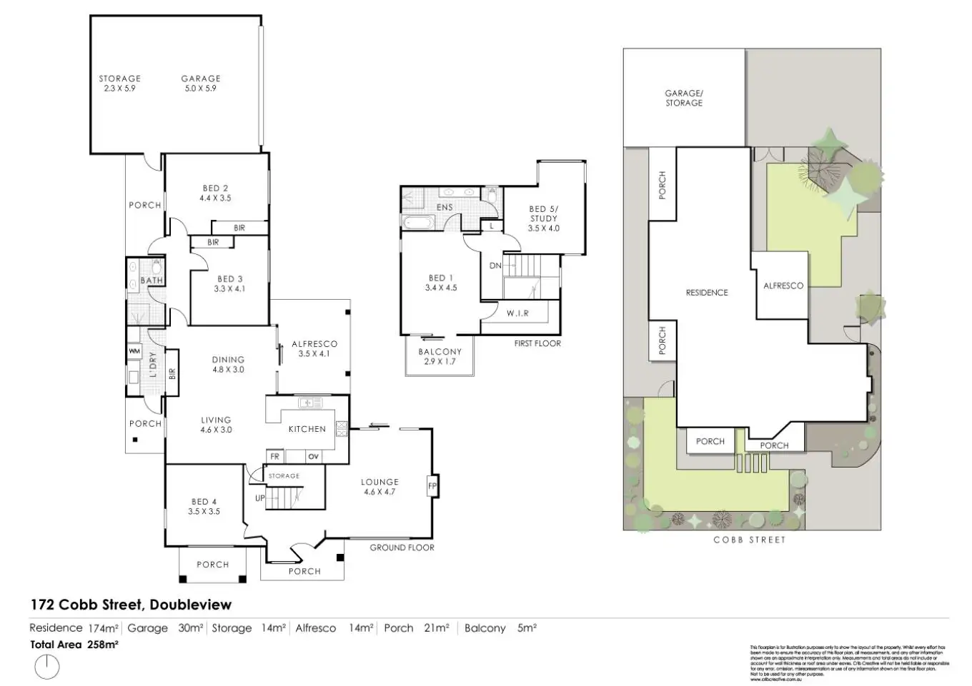 Floorplan of Homely house listing, 172 Cobb Street, Doubleview WA 6018