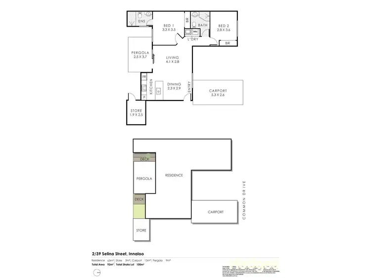 Floorplan of Homely unit listing, 2/39 Selina Street, Innaloo WA 6018