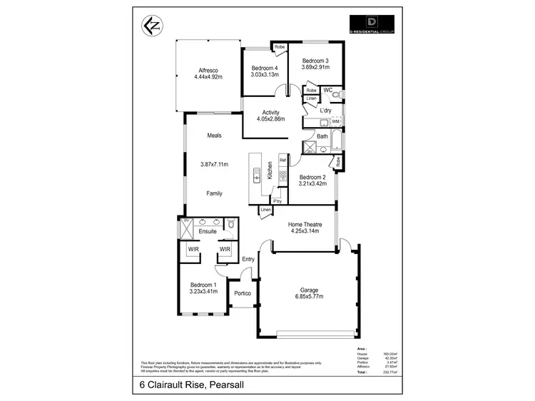 Floorplan of Homely house listing, 6 Clairault Rise, Pearsall WA 6065