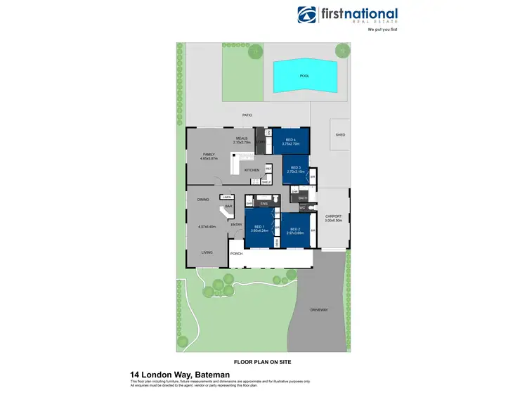 Floorplan of Homely house listing, 14 London Way, Bateman WA 6150