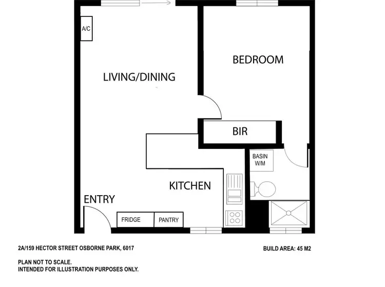 Floorplan of Homely unit listing, 2A/159 Hector Street, Osborne Park WA 6017