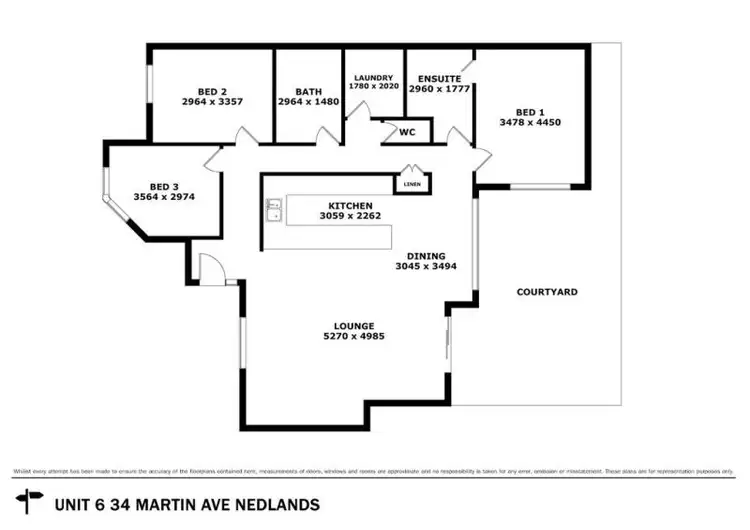Floorplan of Homely house listing, 6/34 Martin Avenue, Nedlands WA 6009