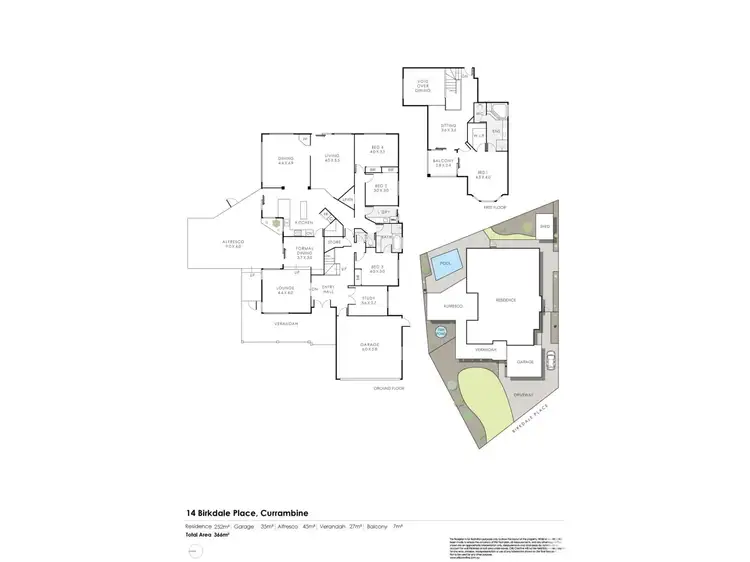 Floorplan of Homely house listing, 14 Birkdale Place, Currambine WA 6028