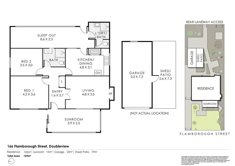 Floorplan of Homely house listing, 166 Flamborough Street, Doubleview WA 6018