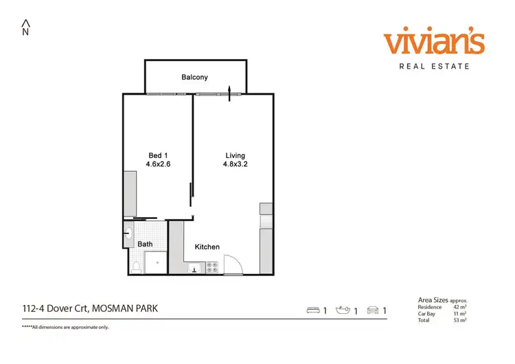 Floorplan of Homely apartment listing, 112/4 Dover Court, Mosman Park WA 6012