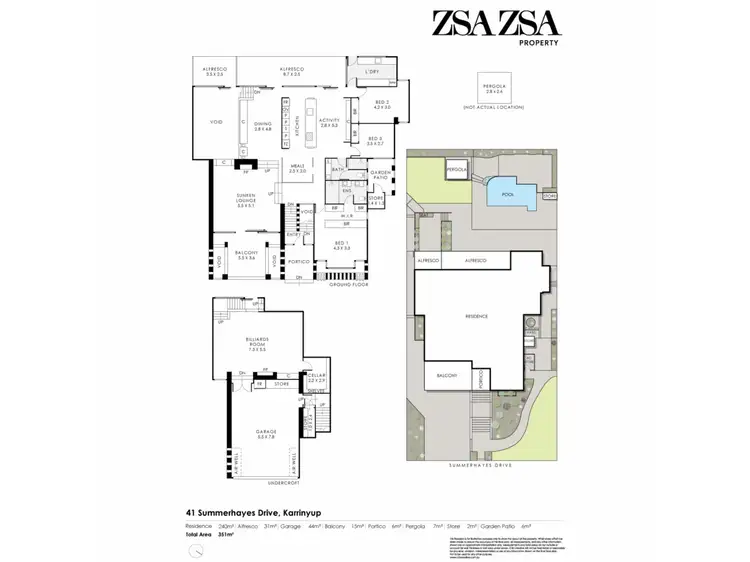 Floorplan of Homely house listing, 41 Summerhayes Drive, Karrinyup WA 6018