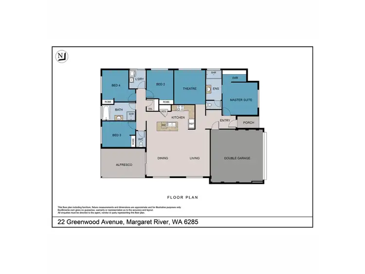 Floorplan of Homely house listing, 22 Greenwood Avenue, Margaret River WA 6285