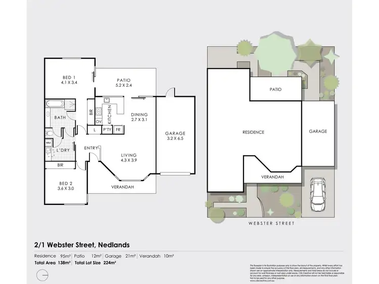 Floorplan of Homely house listing, 2/1 Webster Street, Nedlands WA 6009