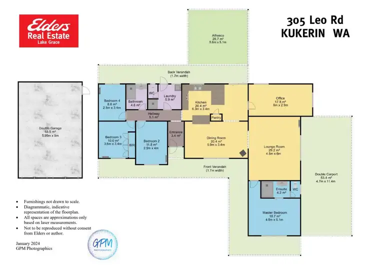 Floorplan of Homely rural property listing, 305 Leo Road, South Kukerin WA 6352